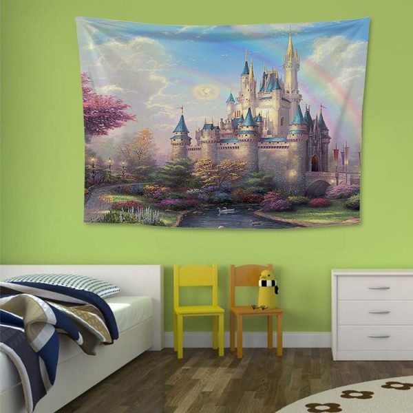 Fantasy Castle - 200*145cm - Printed Tapestry
