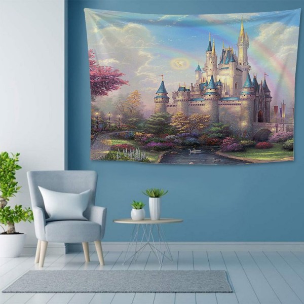 Fantasy Castle - 200*145cm - Printed Tapestry
