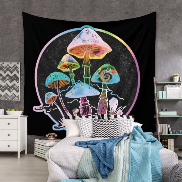 Colorful Mushroom - 200*145cm - Printed Tapestry