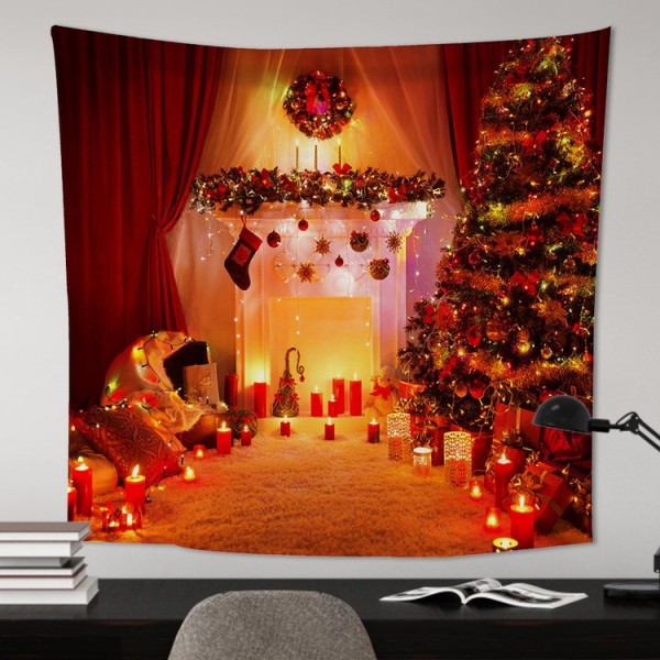 Christmas Hut Holiday Xmas - 200*145cm - Printed Tapestry