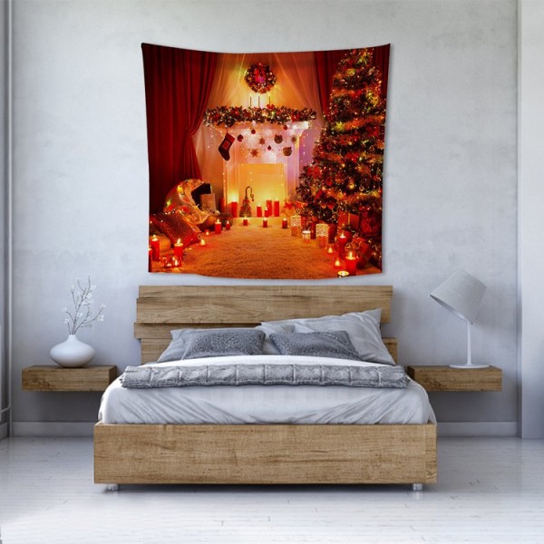 Christmas Hut Holiday Xmas - 200*145cm - Printed Tapestry