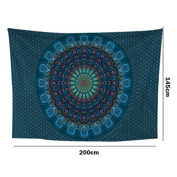 Blue Mandala - 200*145cm - Printed Tapestry