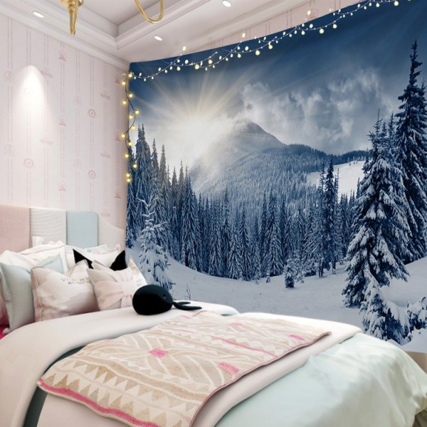 Snow Landscape - 200*145cm - Printed Tapestry