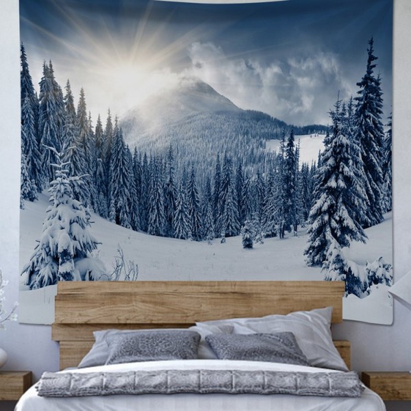 Snow Landscape - 200*145cm - Printed Tapestry