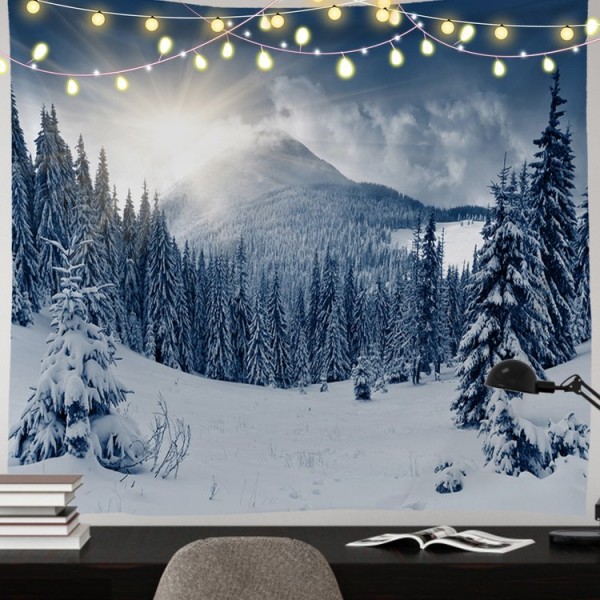 Snow Landscape - 200*145cm - Printed Tapestry