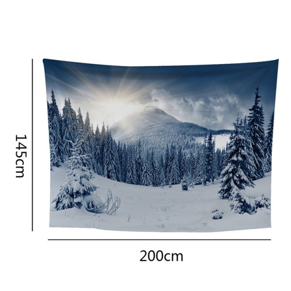 Snow Landscape - 200*145cm - Printed Tapestry
