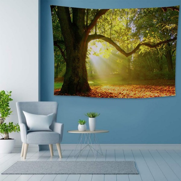 Tree Sun  Camp - 200*145cm - Printed Tapestry