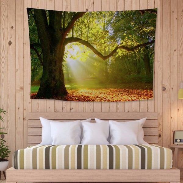 Tree Sun  Camp - 200*145cm - Printed Tapestry
