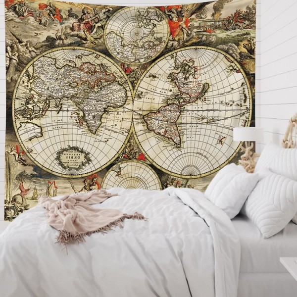 Nautical Map - 200*145cm - Printed Tapestry