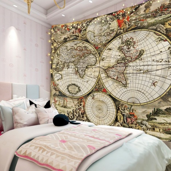 Nautical Map - 200*145cm - Printed Tapestry