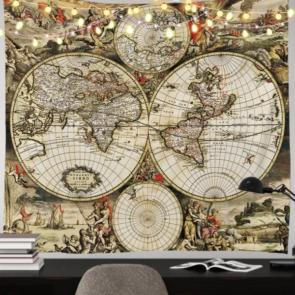 Nautical Map - 200*145cm - Printed Tapestry