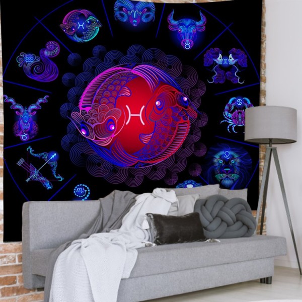 12 Constellations - 200*145cm - Printed Tapestry