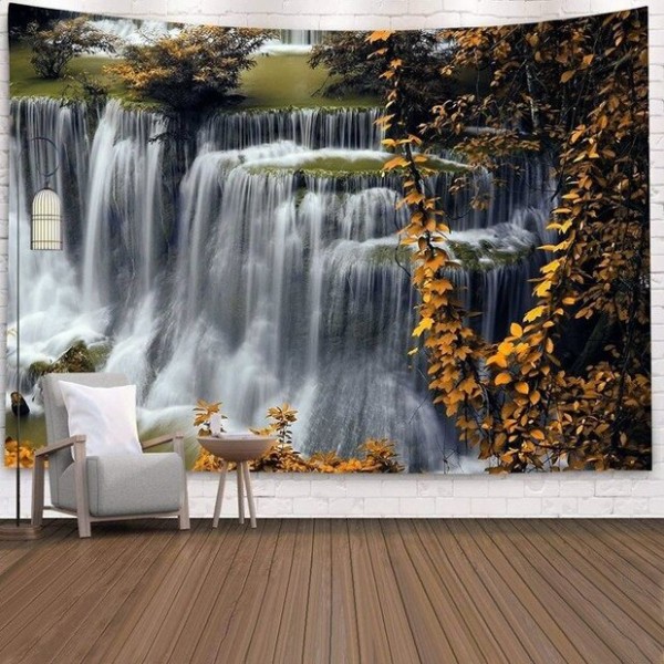 Autumn Waterfall - 200*145cm - Printed Tapestry