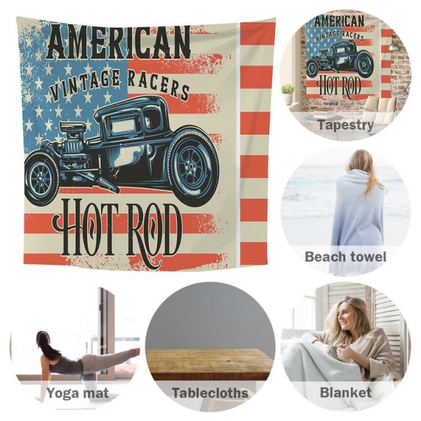 American Flag - 200*145cm - Printed Tapestry