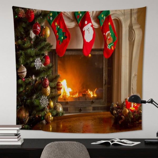 Christmas Cottage - 200*145cm - Printed Tapestry