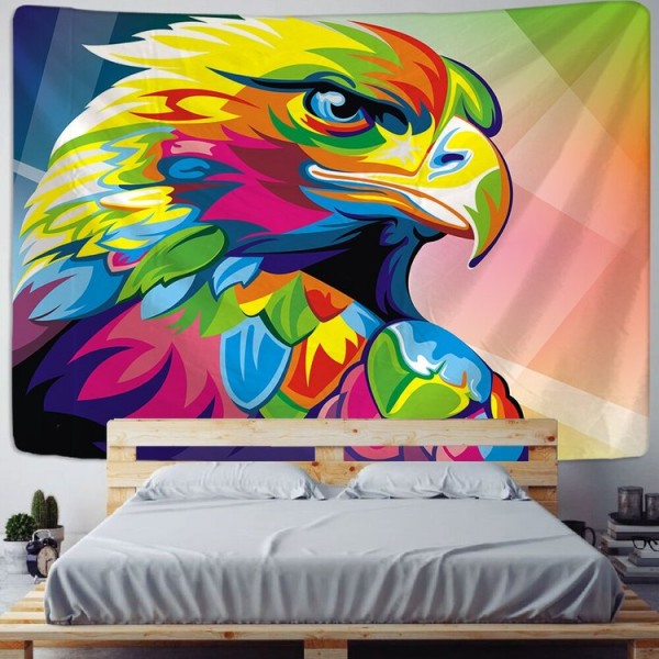 Portable Color Eagle - 200*145cm - Printed Tapestry