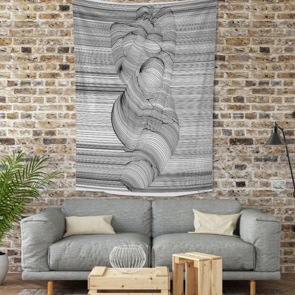 Body Line - 145*200cm - Printed Tapestry