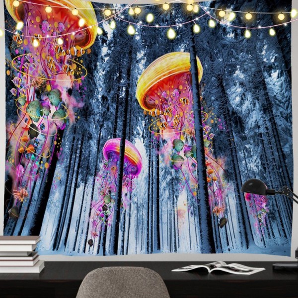 Forest Jellyfish - 145*130cm - Printed Tapestry