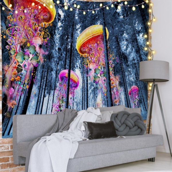 Forest Jellyfish - 145*130cm - Printed Tapestry