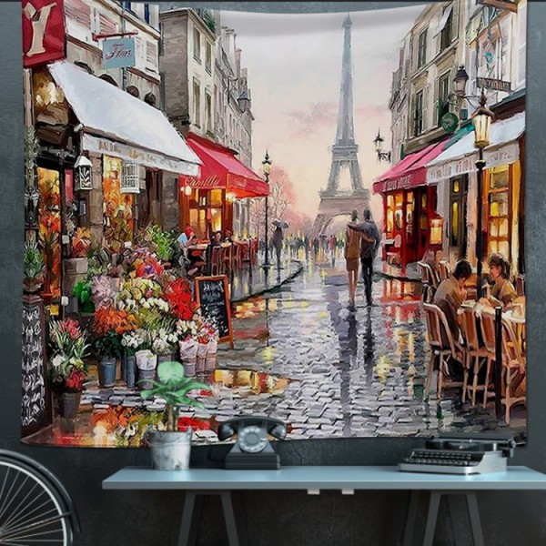 Paris Street - 145*130cm - Printed Tapestry