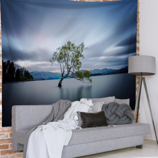 Tree in Lake Flower - 145*130cm - Printed Tapestry