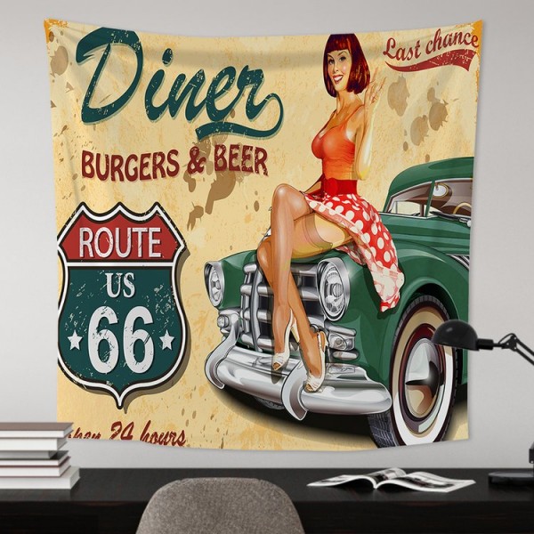 Car Model - 145*130cm - Printed Tapestry