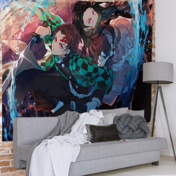 Japanese Anime - 145*130cm - Printed Tapestry