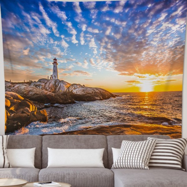 Lighthouse - 145*130cm - Printed Tapestry