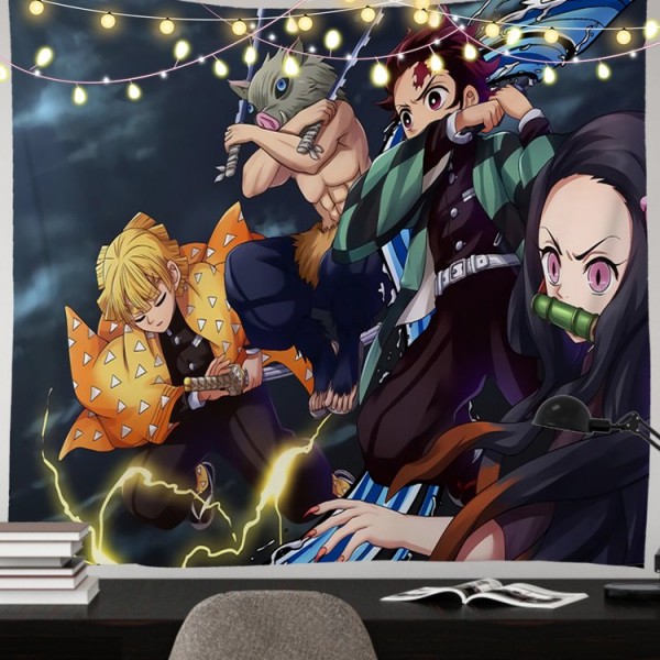 Japanese Anime - 145*130cm - Printed Tapestry