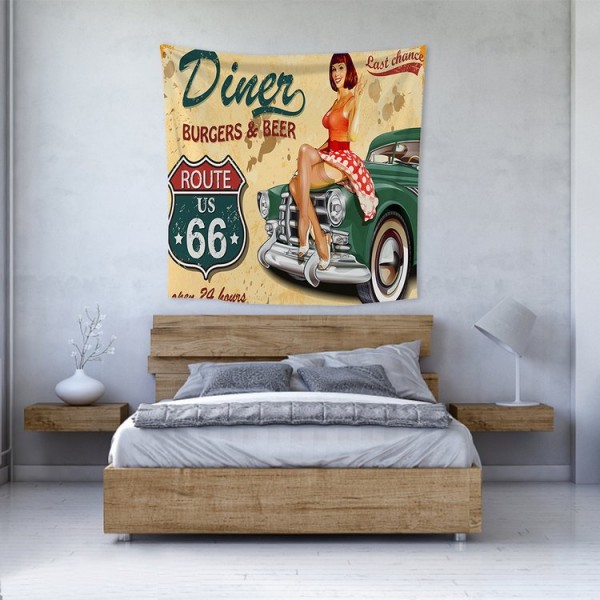 Car Model - 145*130cm - Printed Tapestry