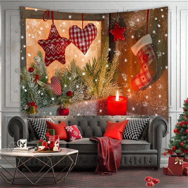 Christmas Candle - 145*130cm - Printed Tapestry