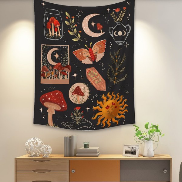 Mushroom Sun - 145*130cm - Printed Tapestry