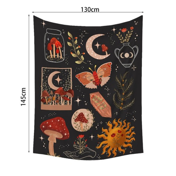 Mushroom Sun - 145*130cm - Printed Tapestry