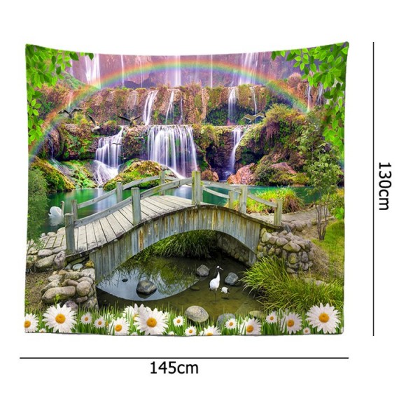 Flowing Water Bridge - 145*130cm - Printed Tapestry