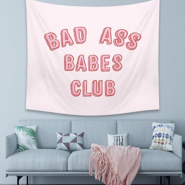 Pink Letter - 145*130cm - Printed Tapestry