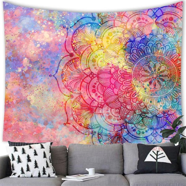 Colorful Datura - 145*130cm - Printed Tapestry