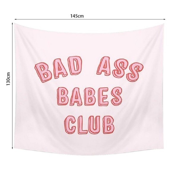 Pink Letter - 145*130cm - Printed Tapestry