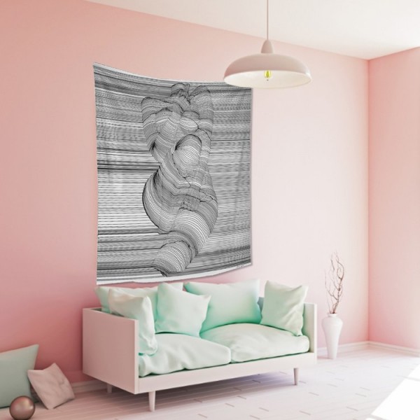 Body Line - 130*145cm - Printed Tapestry