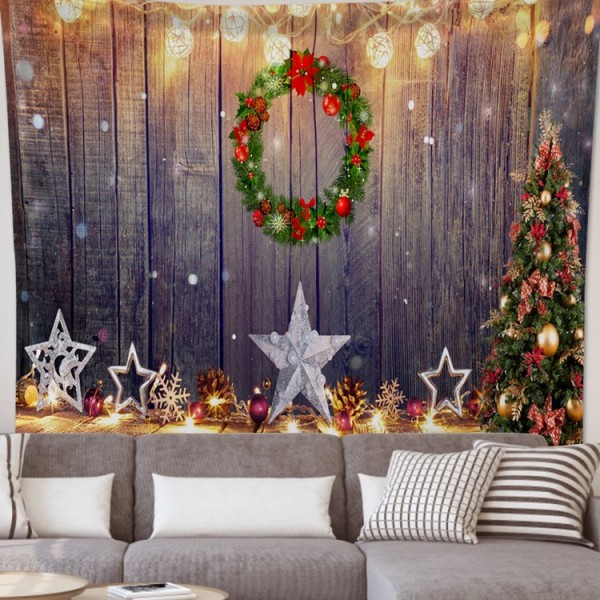 Christmas Wreath Sandy - 145*130cm - Printed Tapestry