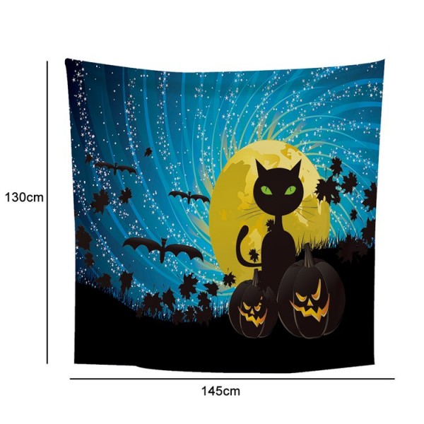 Halloween Cat - 145*130cm - Printed Tapestry