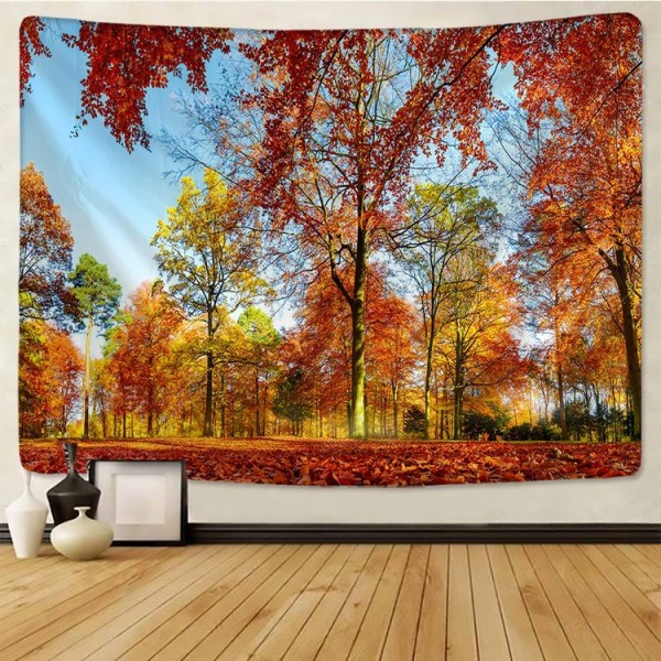 Autumn Maple Leaf - 145*130cm - Printed Tapestry