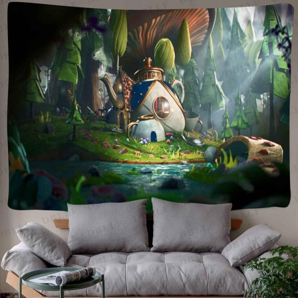 House - 145*130cm - Printed Tapestry