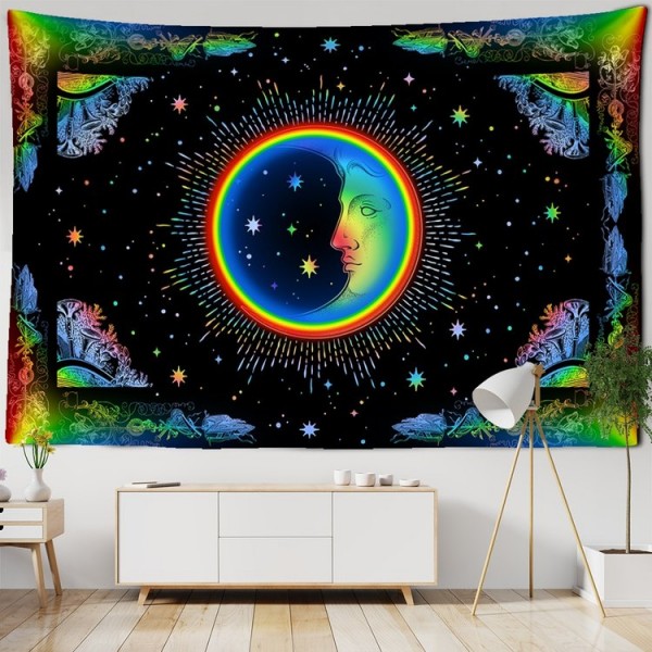 Colorful Moon - 145*130cm - Printed Tapestry