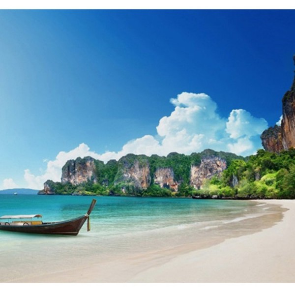 Island Boat  Camp - 145*130cm - Printed Tapestry