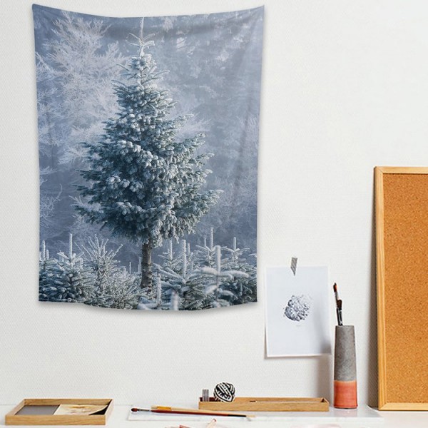 Trees in Snow - 130*145cm - Printed Tapestry
