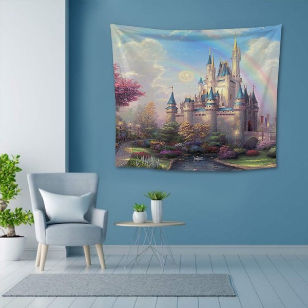Fantasy Castle - 145*130cm - Printed Tapestry