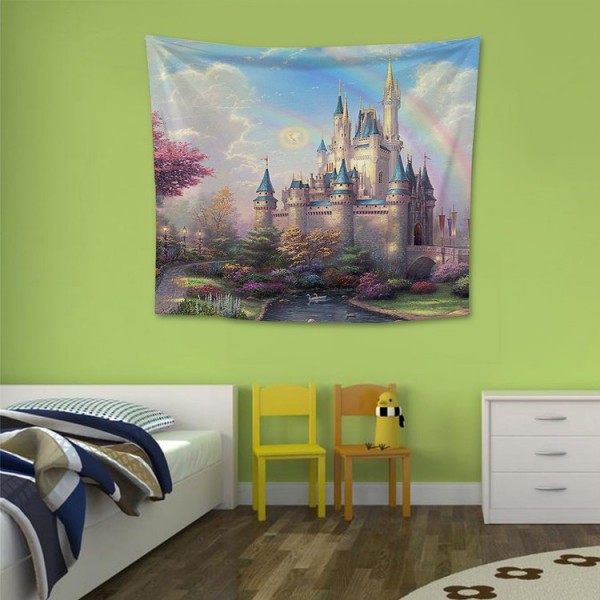 Fantasy Castle - 145*130cm - Printed Tapestry