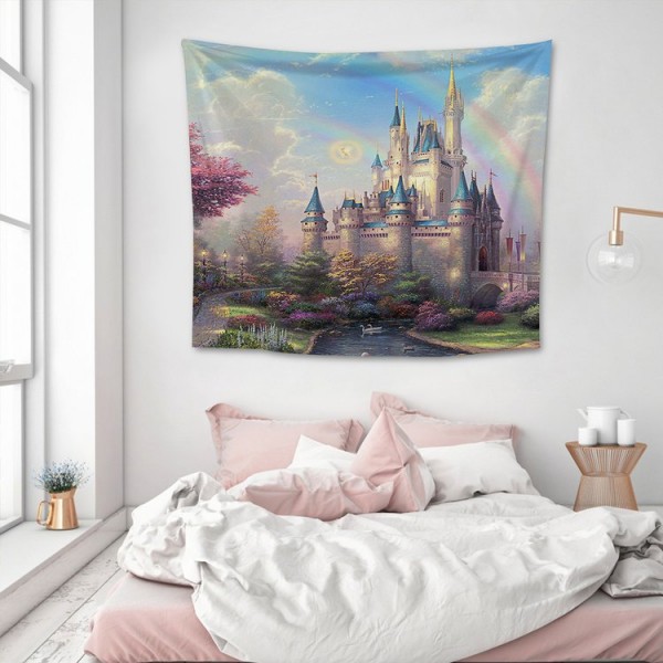 Fantasy Castle - 145*130cm - Printed Tapestry