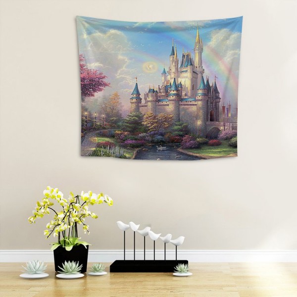 Fantasy Castle - 145*130cm - Printed Tapestry