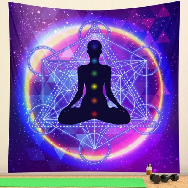 Portable Yoga - 145*130cm - Printed Tapestry